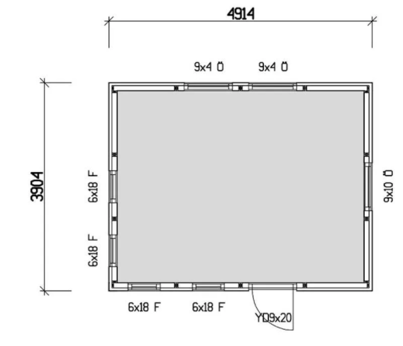 Vibostugan Funkis ritning